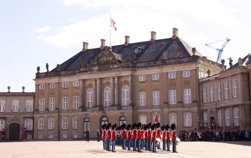 Palácio Amalienborg, em Copenhague