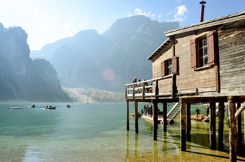 Lagos nas Dolomitas