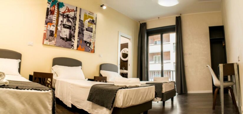 Quanto é a diária de um hostel em Roma?