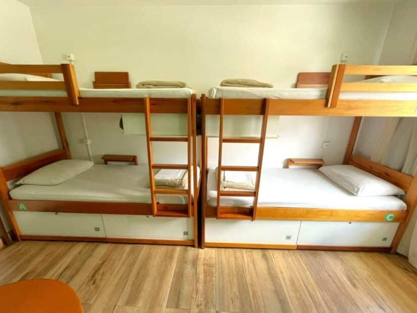 Preço dos hostels em Curitiba