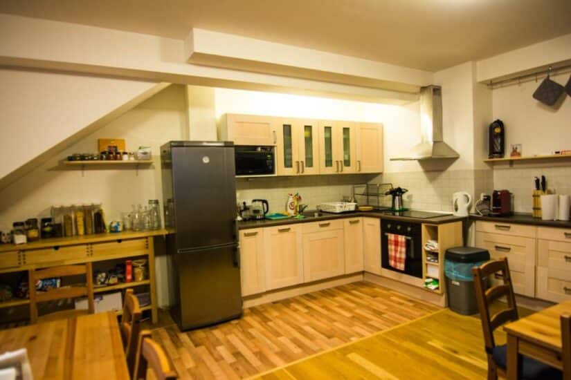 hostel em praga com cozinha