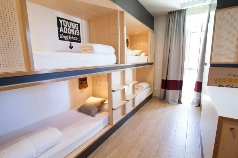 hostels em Madrid e Barcelona